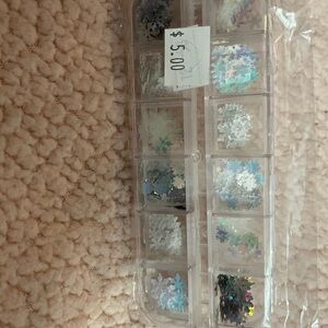 Snowflake Nail Art Glitter Set